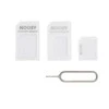 iLike Hurtel Noosa SIM Card Adapteris Set + Key - Baltas