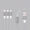 Recci Universal Delicate RCS-H120 3 in 1 Micro USB + 2 x Lightning Fast Charging 1,2 m Pilkas