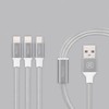 Recci Universal Delicate RCS-H120 3 in 1 Micro USB + 2 x Lightning Fast Charging 1,2 m Pilkas
