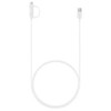 EP-DG930DWE Samsung Combo microUSB duomenų kabelis with USB-C Reduction 1.5m baltos spalvos (Bulk)