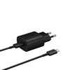Samsung TA800XBE Travel Greitas įkroviklis Type-C į Type-C 25W, 1m (Juodas)