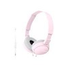 Sulankstomos ausinės Sony MDR-ZX110AP, Rožinės