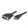 Techly Techniškai 1.8m HDMI - DVI-D M/M 1,8m Juoda