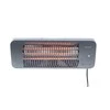 SUNRED® Lugo Quartz pakabinamas infraraudonųjų spindulių terasos šildytuvas LUG-2000W, 2000 W, Pilkas