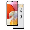 Tactical apsauginis stiklas Shield 5D skirtas Samsung Galaxy A14 4G su juodos spalvos krašteliu