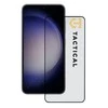 Tactical apsauginis stiklas Shield 5D skirtas Samsung Galaxy S23 su juodos spalvos krašteliu