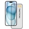 Tactical apsauginis stiklas Shield 5D skirtas Apple iPhone 15 Plus su juodos spalvos krašteliu
