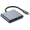 Adapteris HUB 3in1 Tech-Protect V1-HUB pilkos spalvos
