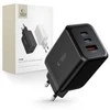 Laidinis įkroviklis 65W 2x USB-C PD + QC3.0 USB Tech-Protect C65W juodos spalvos