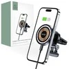 Belaidis automobilinis telefono įkroviklis 15W MagSafe Tech-Protect mm15W-V5 juodos spalvos