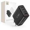 Laidinis įkroviklis 100W 3x USB-C PD + QC3.0 USB Tech-Protect NC100W-GAN juodos spalvos