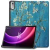 Dėklas Tech-Protect SmartCase, skirtas Lenovo Tab P11 (2nd gen.) 11,5 TB-350, Mėlynos spalvos su sakurų raštais