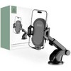 Tech-Protect V1 Car telefono laikiklis for Windshield/Cockpit – juodos spalvos
