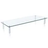 Techly ICA-MS 461 monitoriaus laikiklis arba stovas 81,3 cm (32") Laisvai stovintis Permatomas, Balta