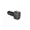 Tellur automobilinis įkroviklis FCC9, 56W, 9A (2XQC 3.0 + PD20W) juodos spalvos