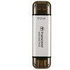 Kietasis diskas TRANSCEND 512GB,USB EXTERNAL SSD, ESD300S, USB 10GBPS, TYPE C, Sidabrinis