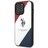Us Polo Assn US Polo USHCP14XPSO3 Apple iPhone 14 Pro Max 6.7" dėklas telefonui baltos spalvos Tricolor Embossed