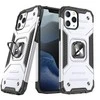 Wozinsky Ring Armor tvirtas hibridinis dėklas skirtas iPhone 13, sidabrinis