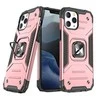 Wozinsky Ring Armor tvirtas hibridinis dėklas skirtas iPhone 13, rožinis auksas