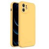 Wozinsky Color Case silikoninis lankstus patvarus dėklas iPhone XS Max geltonas