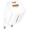 Wozinsky CMWCW 20W USB-C / USB-A laidinis įkroviklis – baltos spalvos
