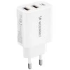 Wozinsky CWCUCW 30W USB-C / 2 x USB-A laidinis įkroviklis – baltos spalvos