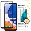 LCD apsauginis stikliukas Wozinsky 5D pritaikytas dėklui Samsung A145 A14 4G/A146 A14 5G juodas