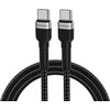Wozinsky WNBCC2 USB-C / USB-C PD 65W kabelis 2 m – juodos spalvos