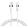 Wozinsky WSTCL1 Lightning / USB-C PD 27W kabelis 1 m – baltos spalvos