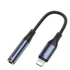 Adapteris USB Yesido YAU37 Lightning - Jack 3.5mm Juodas