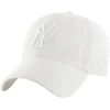 47 Brand Kepurė su snapeliu '47 New York Yankees Clean Up balta B-RGW17GWS-WHF