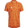 Vyriški marškinėliai adidas Condivo 22 Goalkeeper Jersey Short Sleeve oranžinė HB1621 (XL)