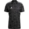 Adidas Vyriški marškinėliai Condivo 22 Goalkeeper Jersey Short Sleeve juoda HB1619 (XL)