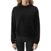 Bluza damska 4F F1057 tamsiai juoda 4FWSS24TSWSF1057 20S (L)
