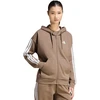 Bluza damska adidas Essentials 3-Stripes Full-Zip Fleece Hoodie jasny ruda KF6273 (S)