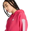 Bluza damska adidas Essentials 3-Stripes Full-Zip Fleece Hoodie rožinė KF6272 (S)