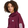 Bluza damska adidas Essentials 3-Stripes French Terry Quarter-Zip bordinė KF8316 (S)