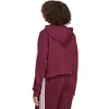 Bluza damska adidas Essentials 3-Stripes French Terry Quarter-Zip bordinė KF8316 (S)