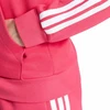 Bluza damska adidas Essentials 3-Stripes Full-Zip Fleece Hoodie rožinė KF6272 (S)