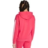 Bluza damska adidas Essentials 3-Stripes Full-Zip Fleece Hoodie rožinė KF6272 (S)