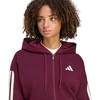 Bluza damska adidas Essentials 3-Stripes Full-Zip bordinė KX0785 (L)