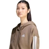 Bluza damska adidas Essentials 3-Stripes Full-Zip Fleece Hoodie jasny ruda KF6273 (S)
