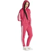 Bluza damska adidas Essentials 3-Stripes Full-Zip Fleece Hoodie rožinė KF6272 (S)