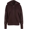 Bluza damska adidas Seasonal Essentials Animal Print 3-Stripes Full-Zip Hooded ruda KV9299 (S)