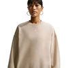 Bluza damska Nike Studio Fleece kreminė IM8082 236 (XL)