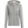 adidas Essentials 3 Dryžiai Džemperis su Gobtuvu ir Pilnu Užtrauktuku Vaikiškas IC3635