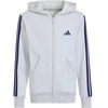 Bluza vaikams adidas Essentials Full-Zip Hoodie jasnoszara KQ9050 (164cm)