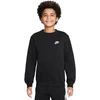 Bluza vaikams Nike Sportswear Club Fleece juoda FD3006 010 (XL)