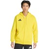 Vyriškas adidas Entrada 26 džemperis su gobtuvu ir pilnu užtrauktuku Geltonas KF8964