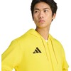 Vyriškas adidas Entrada 26 džemperis su gobtuvu ir pilnu užtrauktuku Geltonas KF8964